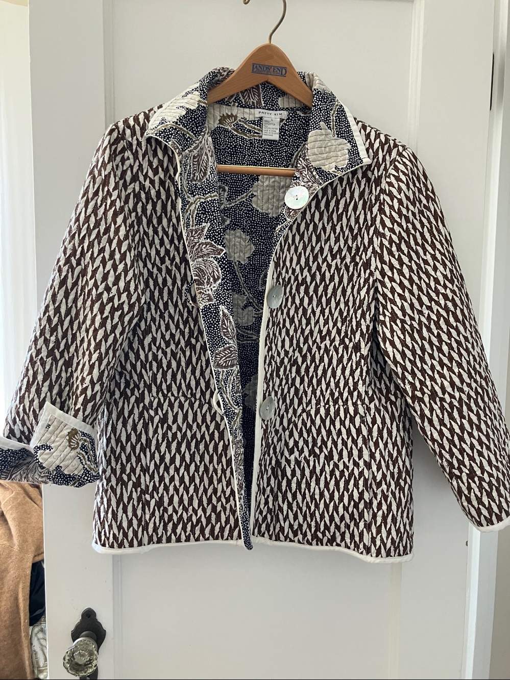 Patty Kim reversible cotton quilted coat